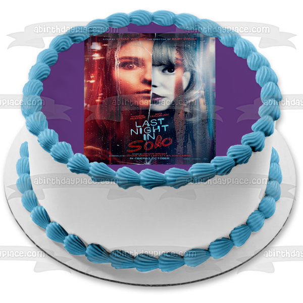 The Last Night In Soho Sandy Movie Poster Edible Cake Topper Image ABPID54771 For Cheap