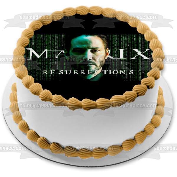 The Matrix Resurrections Neo Edible Cake Topper Image ABPID54729 Cheap