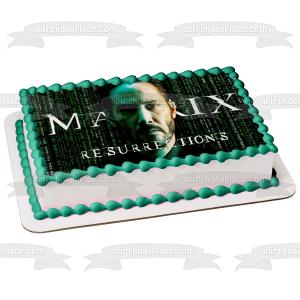 The Matrix Resurrections Neo Edible Cake Topper Image ABPID54729 Cheap