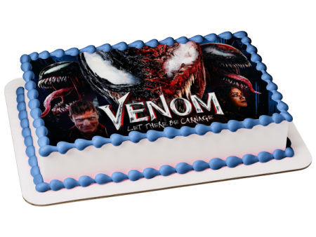 Venom: Let There Be Carnage Eddie Brock Party Guest Edible Cake Topper Image ABPID54685 Cheap