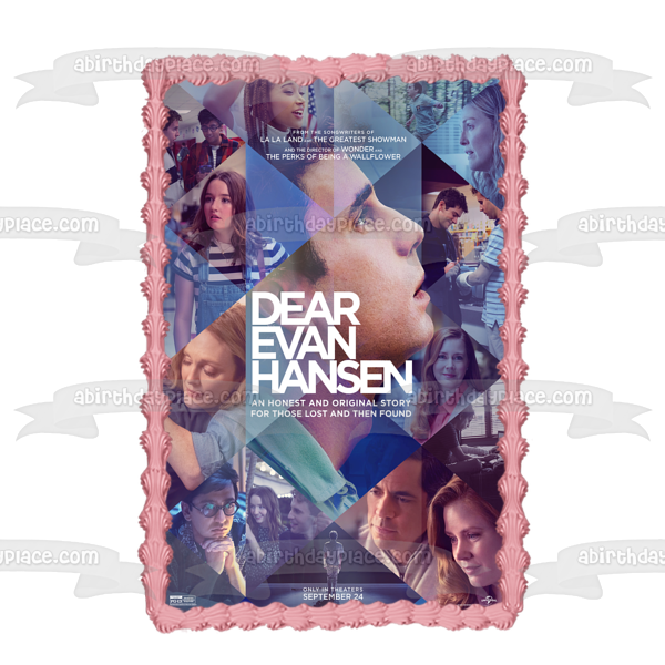 Dear Evan Hansen Movie Poster Edible Cake Topper Image ABPID54704 Discount