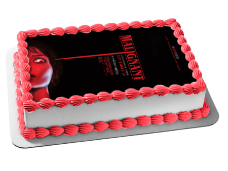 Malignant Movie Poster Madison Mitchell Edible Cake Topper Image ABPID54747 Online now