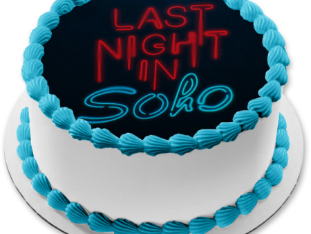 The Last Night In Soho Logo Edible Cake Topper Image ABPID54773 Hot on Sale