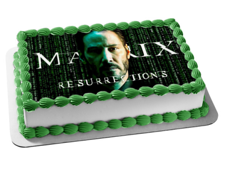 The Matrix Resurrections Neo Edible Cake Topper Image ABPID54729 Cheap