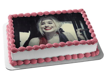 The Suicide Squad Harley Quinn Edible Cake Topper Image ABPID54767 For Sale