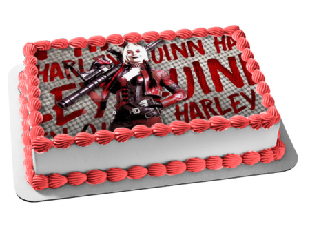 The Suicide Squad Harley Quinn Edible Cake Topper Image ABPID54769 Online Sale