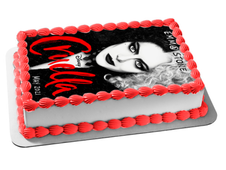 Cruella Movie Poster Edible Cake Topper Image ABPID54671 Online Sale