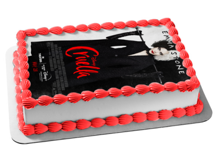 Cruella Movie Poster Edible Cake Topper Image ABPID54675 Online