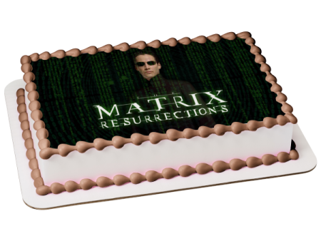 The Matrix Resurrections Neo Edible Cake Topper Image ABPID54726 Online Hot Sale