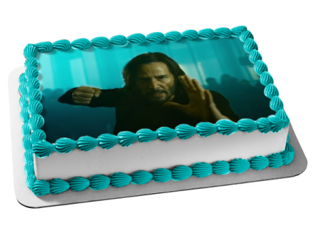 The Matrix Resurrections Neo Edible Cake Topper Image ABPID54735 For Sale