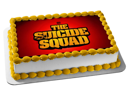 DC Comics the Suicide Squad Logo Edible Cake Topper Image ABPID54758 on Sale