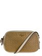 Coach Woven Canvas & White Leather Small Crossbody Supply