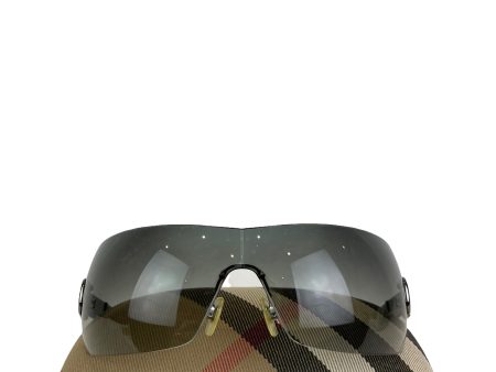 Burberry Grey Wrap Around Sunglasses For Cheap