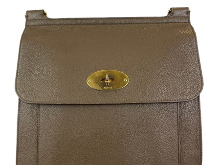 Mulberry Large Taupe Leather  Antony  Messenger Sale