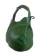 Fausto Santini Green Leather Hobo For Cheap