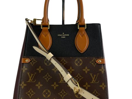 Louis Vuitton Bicolor Leather & Monogram Canvas ‘Fold Tote’ Cheap