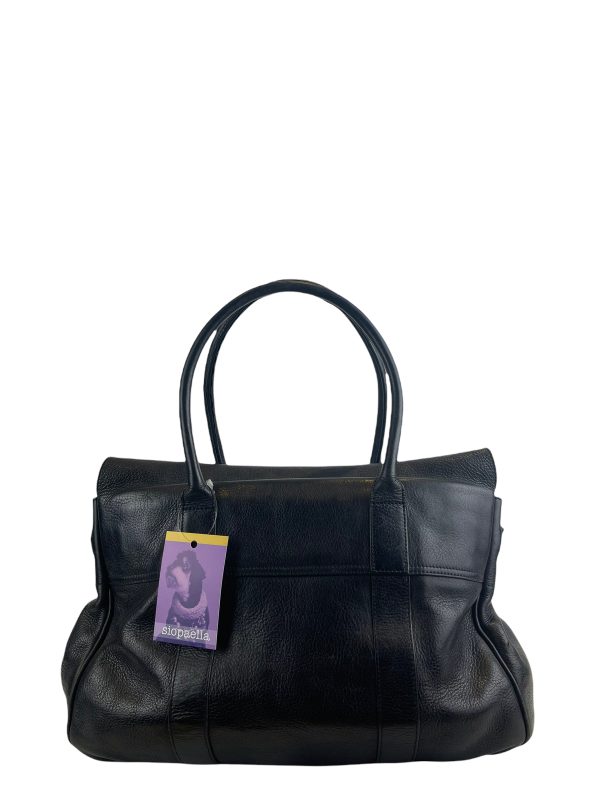 Mulberry Black Leather Bayswater Tote For Sale