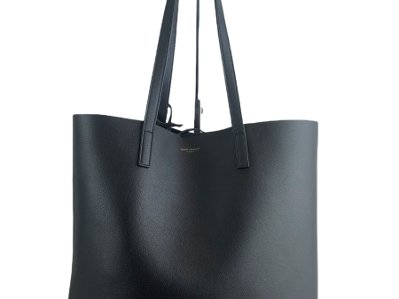 Saint Laurent Black Leather Tote For Sale