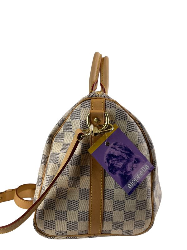 Louis Vuitton Damier Azur Canvas  Speedy 30  Bandouliere Fashion