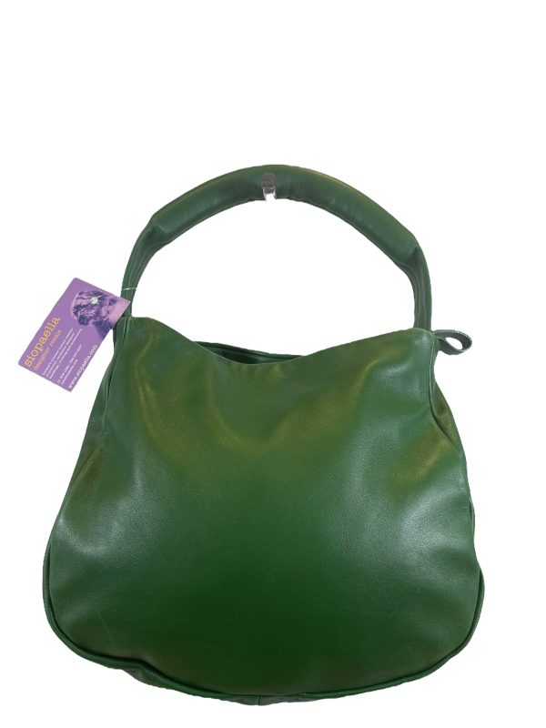 Fausto Santini Green Leather Hobo For Cheap