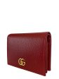 Gucci Red Leather Card Case Wallet Sale