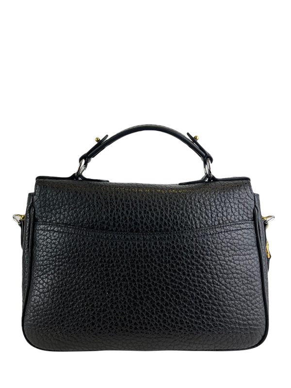 Mulberry Black Textured Leather   Bryn Satchel  Crossbody on Sale