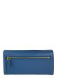 Prada Cobalt Blue Grained Leather Wallet For Discount