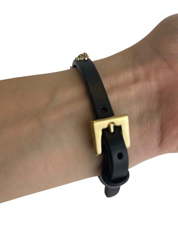 Versace Black Logo Bracelet Sale