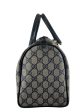 Gucci Vintage Monogram Canvas Vintage Web  Boston  Tote For Sale