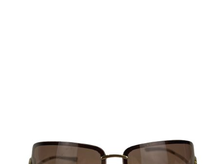 Gucci Brown Wrap Around Sunglasses Online Sale