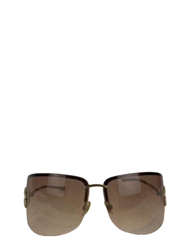 Gucci Brown Wrap Around Sunglasses Online Sale