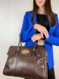 Mulberry Chocolate Brown Leather  Bayswater  Tote on Sale