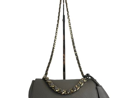 Mulberry Grey Leather Small “Top Handle Lily” Shoulder Bag For Discount