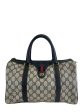 Gucci Vintage Monogram Canvas Vintage Web  Boston  Tote For Sale