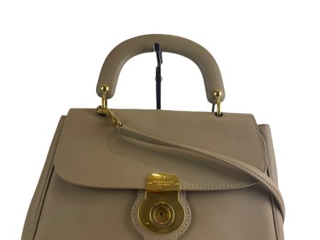 Burberry Tan Leather Shoulder Bag W  Detachable Strap Online Hot Sale