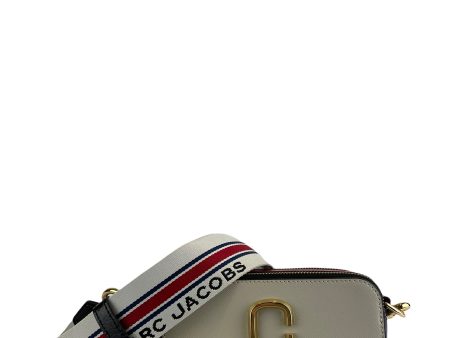 Marc Jacobs Red & Cream Leather ‘Snapshot’ Crossbody Online now