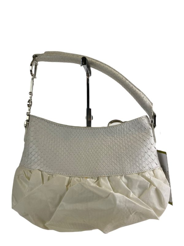 Christian Dior White Leather Ribbon Shoulder Bag Online Hot Sale