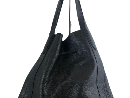 Mulberry Black Textured Leather  Millie  Drawstring Tote Fashion