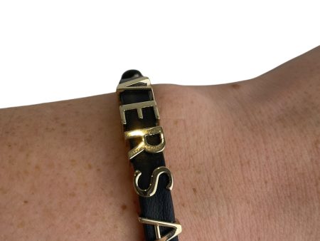 Versace Black Logo Bracelet Sale