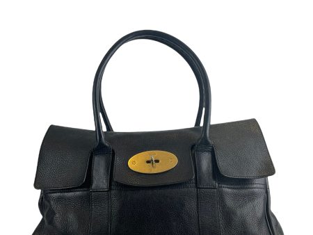 Mulberry Black Leather Bayswater Tote For Sale