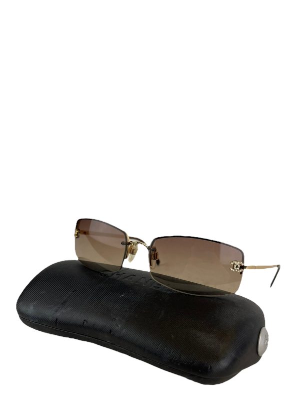 Chanel Goldtone Diamonte CC Sunglasses Sale