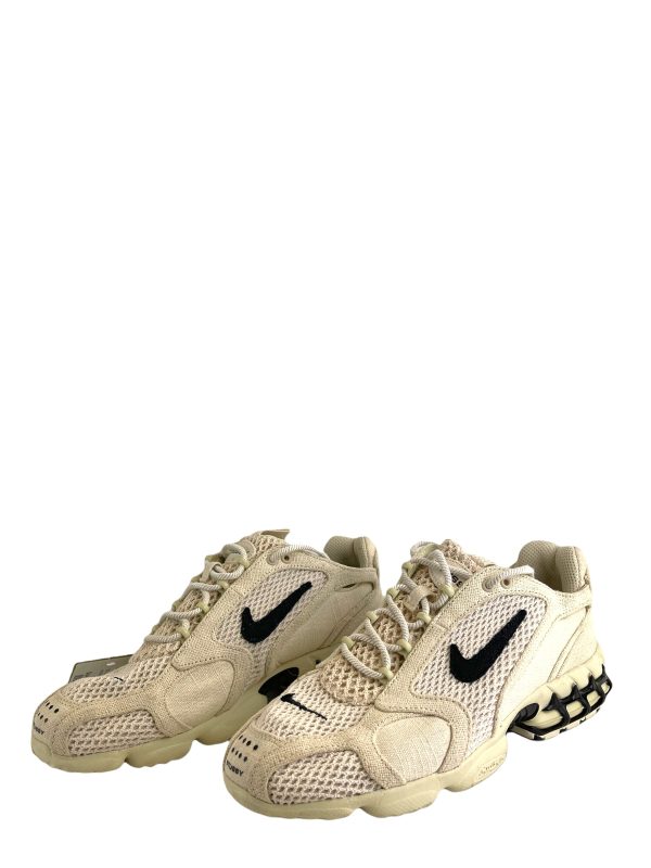 Nike x Stussy Cream Canvas Trainers- UK 9 Online