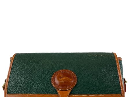 Dooney&Bourke Green & Tan Leather Crossbody Online Hot Sale