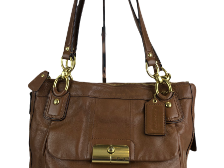 Coach Oak Leather Handbag Hot on Sale