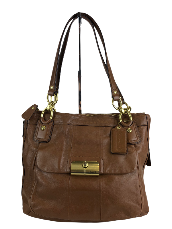 Coach Oak Leather Handbag Hot on Sale