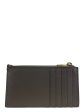 Saint Laurent Grey Chevron Leather Cardholder Online Sale