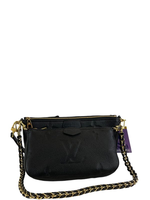 Louis Vuitton Black Empreinte Leather  Multi Pochette   For Discount