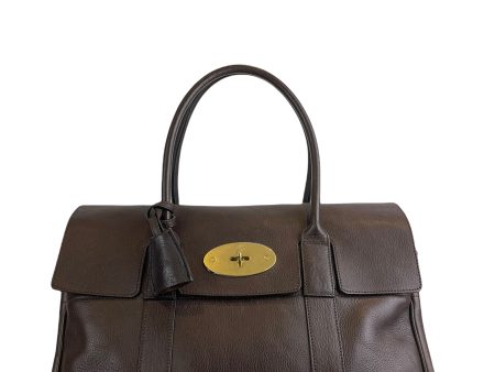 Mulberry Chocolate Brown Leather  Bayswater  Tote on Sale