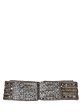 Dries Van Noten Silver Tone Embellished Large Belt For Discount