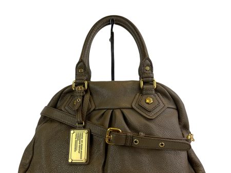 Marc by Marc Jacobs Taupe Textured Leather Crossbody Satchel Online